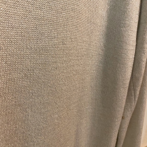 Banana Republic Crew Neck Pullover - Size Large - Silver Metallic - Picture 3 of 6